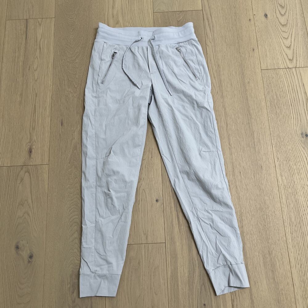 Athleta Pants Women Size 6T Gray Joggers Zip Pockets Stretch Activewear Nylon
